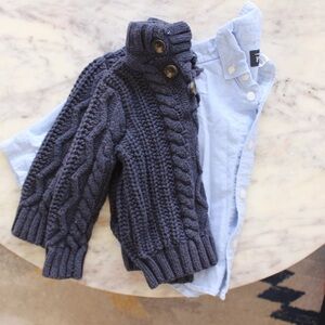 Boys’ dress tops (Sz 12-18m)